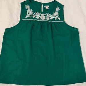 EUC J.Crew Factory Sleeveless Linen Top (14)
